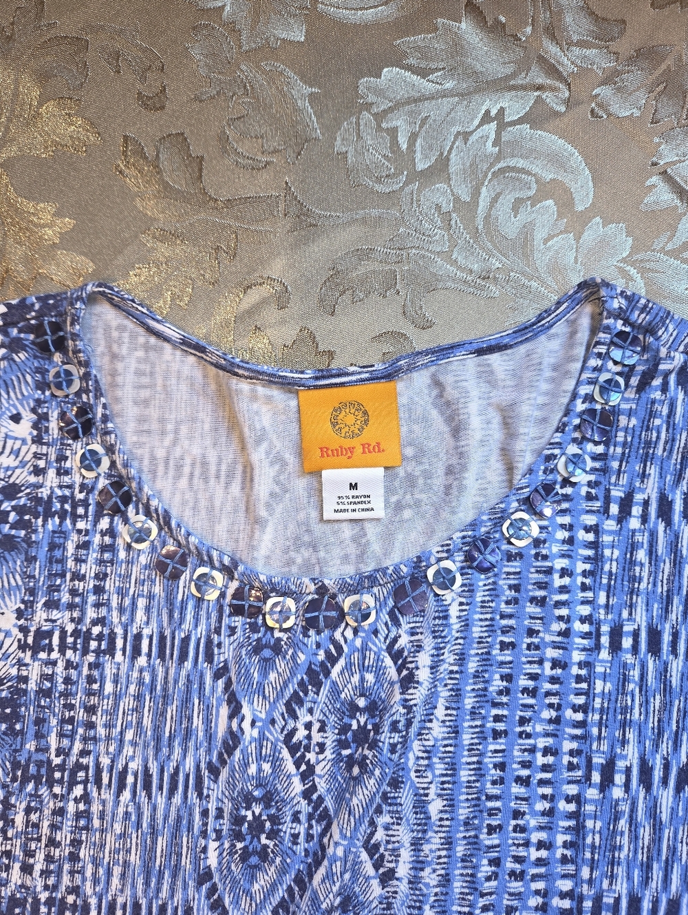 Ruby Rd. Boho Embelished T-Shirt - Picture 6 of 9
